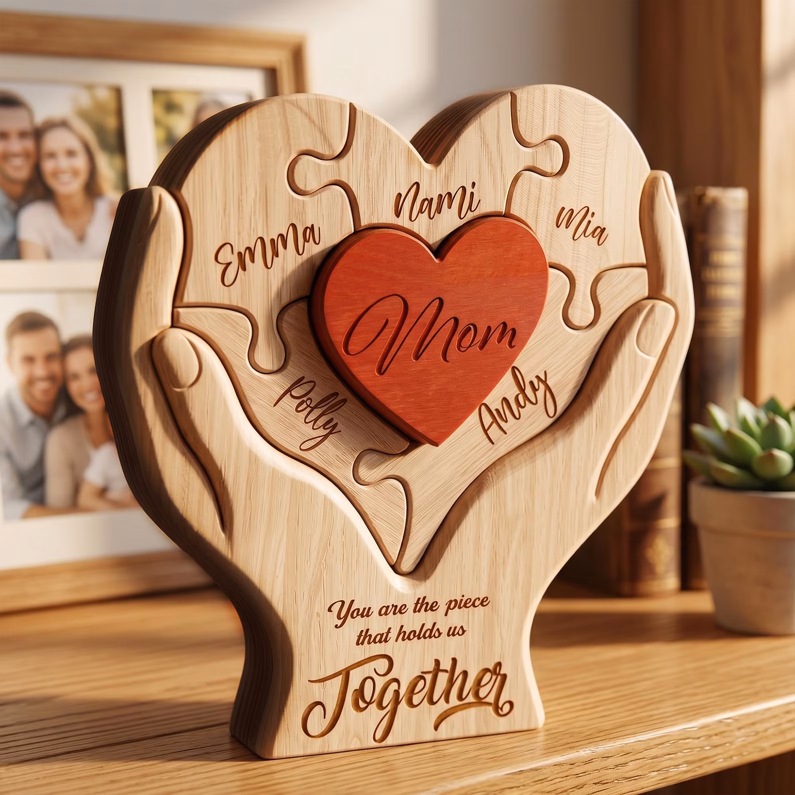 Personalised Mothers Day Wooden Puzzle